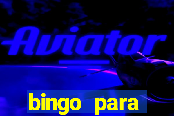 bingo para despedida de solteira para imprimir